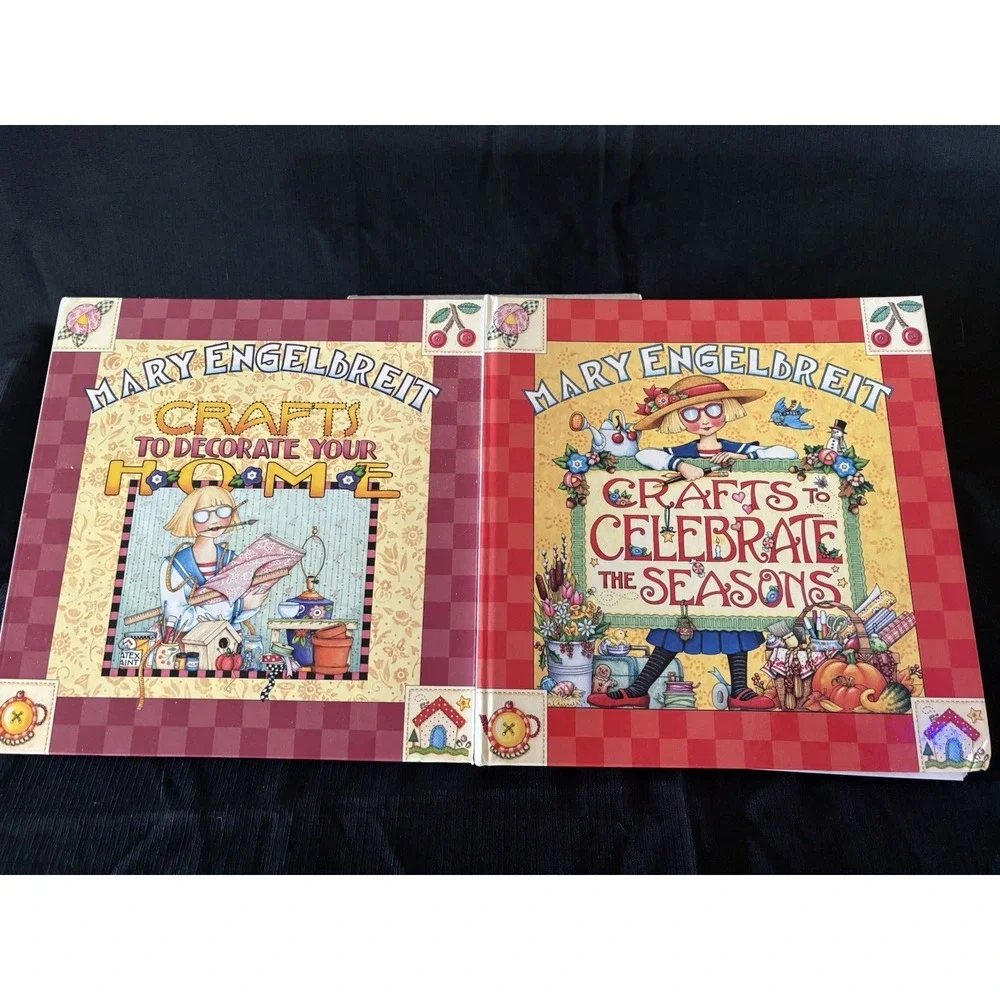 Mary Engelbreit 2 Craft Books Decorate Your Home Celebrate Seasons Meredith